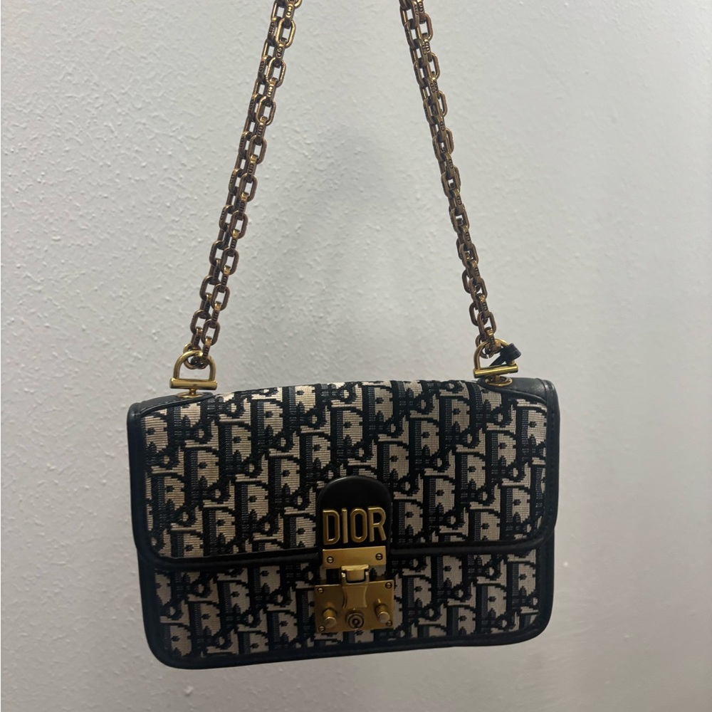 Others Follow Black and Cream Patterned Shoulder Bag
